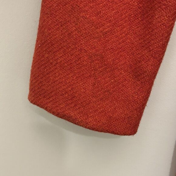 Gadzooks Wool Blend Overcoat Womens Medium Button Front Pockets Trench Midi - Picture 10 of 11